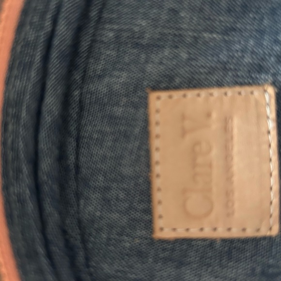 ClareV Round Snake Leather Bag with Detachable Yellow Strap - Picture 4 of 4